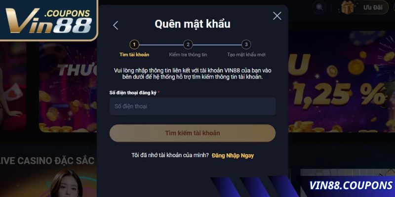 Những sự cố phổ biến khi người chơi đăng nhập VIN88